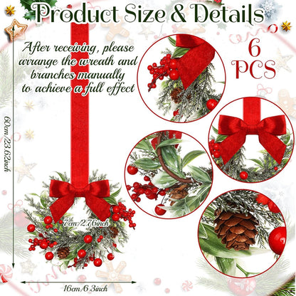 🎄Mini Christmas Wreaths✨Maximum Holiday Magic. Instant Festive Charm & Versatile Decor! 🎀