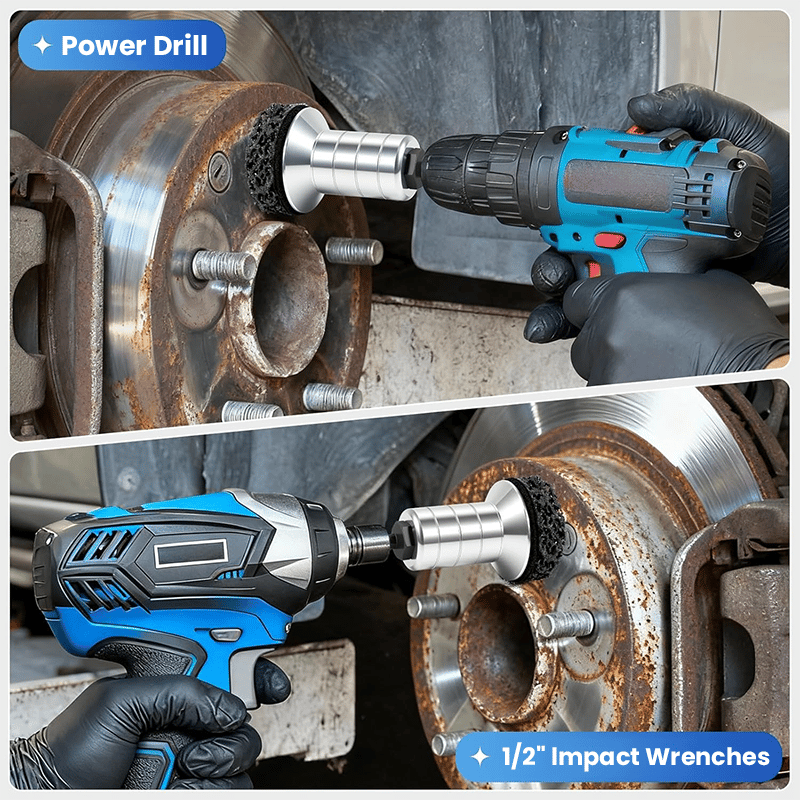 Cilifer®Pro-Grade Wheel Hub & Stud Resurfacing Kit | Rust Removal Attachment