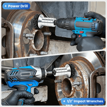 Cilifer®Pro-Grade Wheel Hub & Stud Resurfacing Kit | Rust Removal Attachment