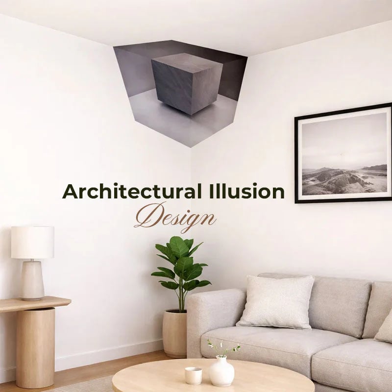 🔥LAST DAY 49% OFF🔥3D Optical Illusion Corner Wall Decal