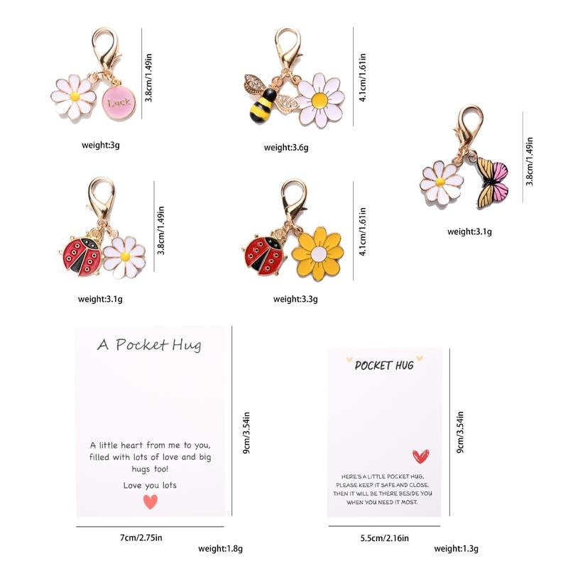 ✨Crafted by Hand-20 Sets Hug Favors(🦋Butterfly. Ladybird. Flower. Bee)