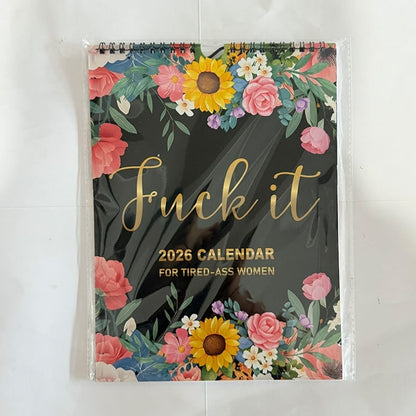 🏆Hot Sale⚡2026 Calendar For Tired-Ass Women - Humorous Daily Planner with Relatable Quotes. Stress-Relief Organizer for Busy Moms. Working Women & Burnout Ladies