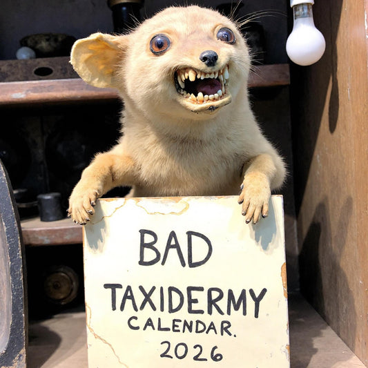 2026 Bad Taxidermy Wall Calendar – Weird. Gross & Hilariously Awful Taxidermy