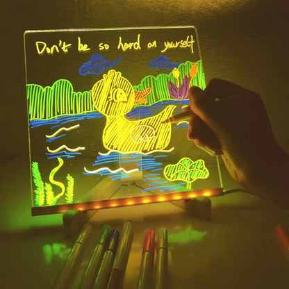 🖊️ Spark Creativity Instantly - ✨ Acrylic LED Message Board - For Vibrant. Endless Expression!