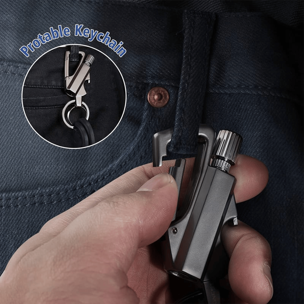 🏆Flash Sale⚡ 50K+ SOLD! Almost Gone-💥Permanent Match Infinity Lighter with Multitool Keychain Bottle Opener