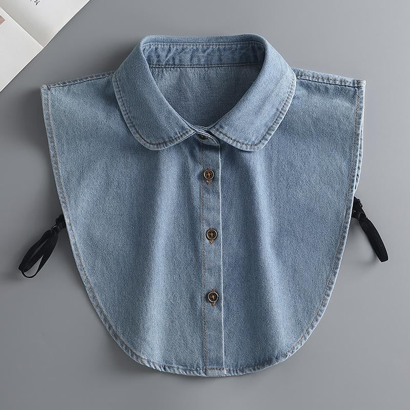 🔥Last Day 49% OFF 🔥 Denim False Collar – The Ultimate Layering Essential for Women 👕✨