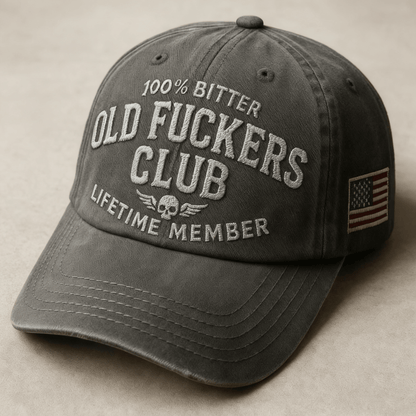 🔥 2026-BUY 2 GET 1 FREE🧢 Own Your Attitude! Vintage 'Old F*ckers Club' Hat 😎🔥 Perfect Gag Gift with Bold Style! 🎁