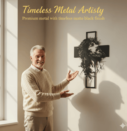 🔥🔥Jesus Cross Iron Sign Christ Wall Art Decor✝️🖼️ Elevate Your Space with Spiritual Elegance 🙌✨
