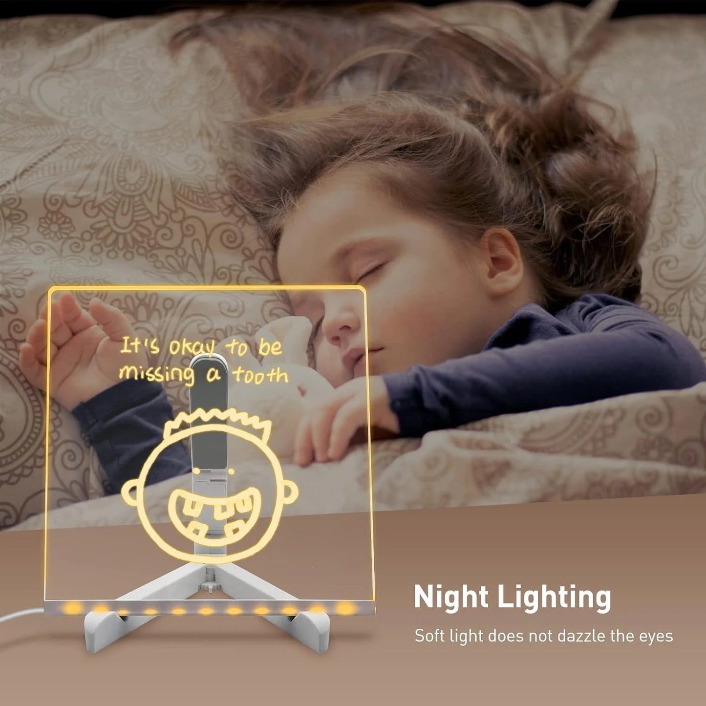 🖊️ Spark Creativity Instantly - ✨ Acrylic LED Message Board - For Vibrant. Endless Expression!