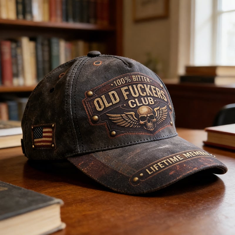 Cilifer®	🔥 Old Fuckers Club Vintage Baseball Cap