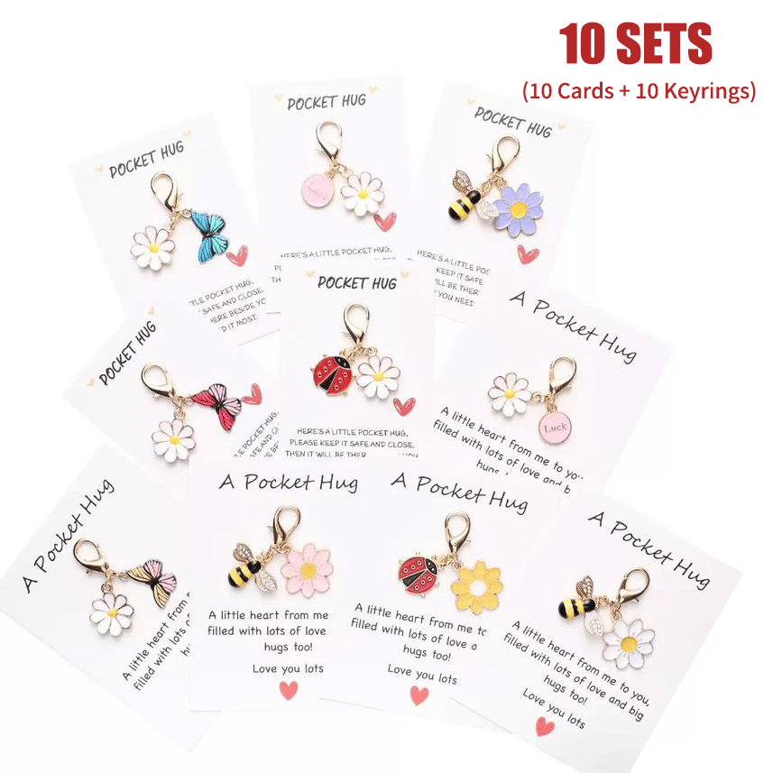 ✨Crafted by Hand-20 Sets Hug Favors(🦋Butterfly. Ladybird. Flower. Bee)