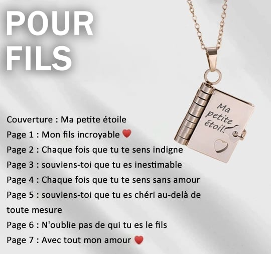 🎁💗My little star book necklace for daughter & son. birthday gift. graduation jewelry of love