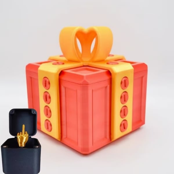 🎁 The Prank Box – Hilarious Screw Challenge with Middle Finger Surprise 🤪🖕 Perfect Gag Gift for All Occasions!