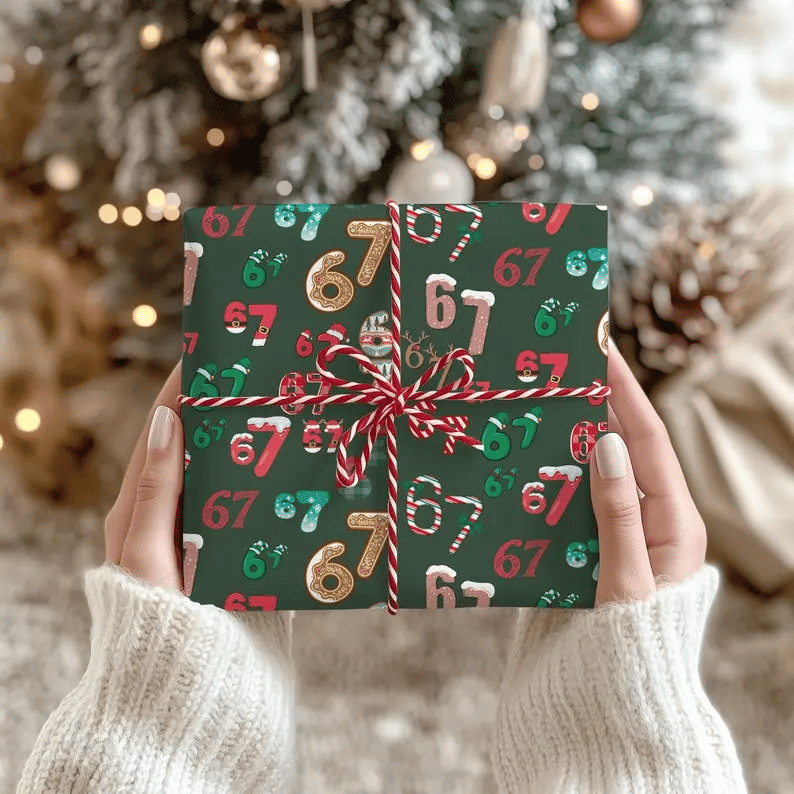 🔥LAST DAY 50% OFF - 🎁67 Meme Christmas Gift Wrap – Wrap Your Presents in Viral Holiday Fun 🎄