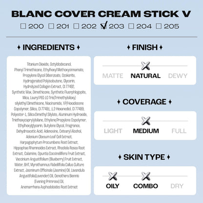 🎁BUY 1 GET 1 FREE!🎉Meet the  Blanc Cover Stick V