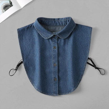 🔥Last Day 49% OFF 🔥 Denim False Collar – The Ultimate Layering Essential for Women 👕✨