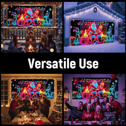 🔥Last Day 49% Off🎅Christmas Garage Door Cover Banner