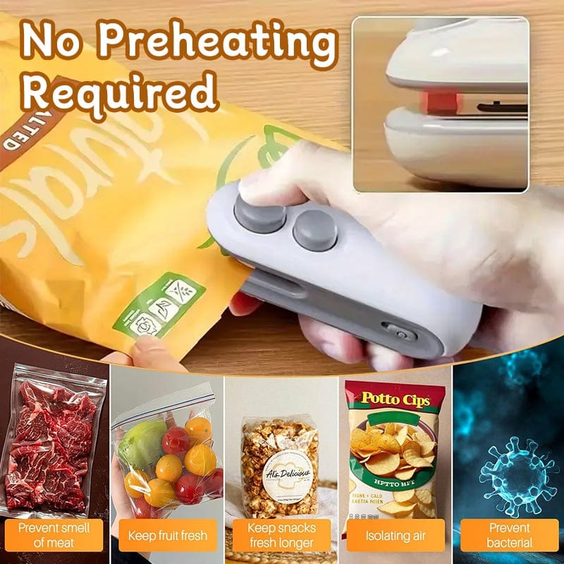 Cilifer®Mini Bag Sealer with Cutter and Magnet