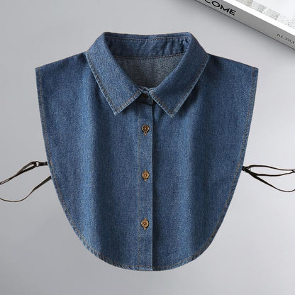 🔥Last Day 49% OFF 🔥 Denim False Collar – The Ultimate Layering Essential for Women 👕✨