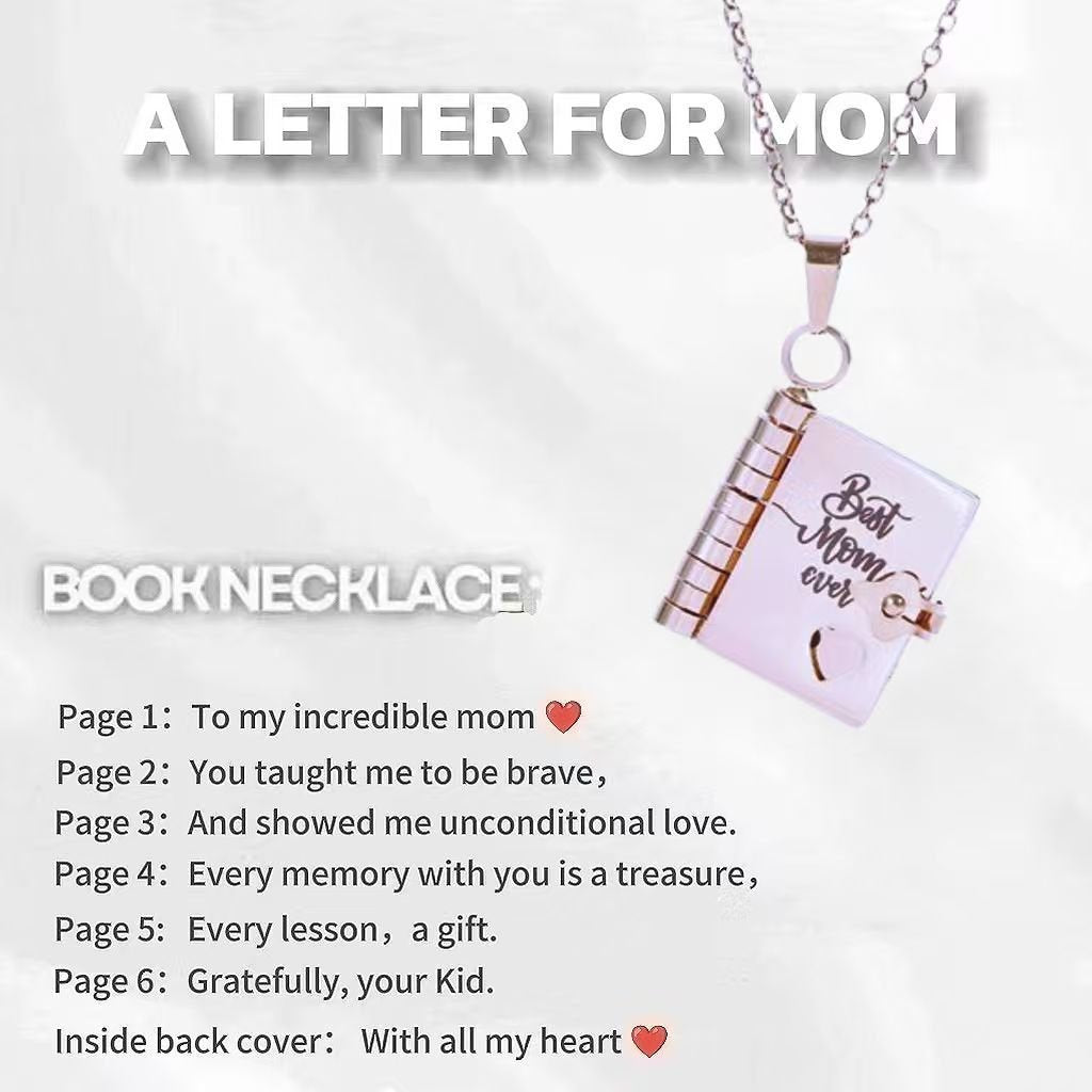 🎁💗My little star book necklace for daughter & son. birthday gift. graduation jewelry of love