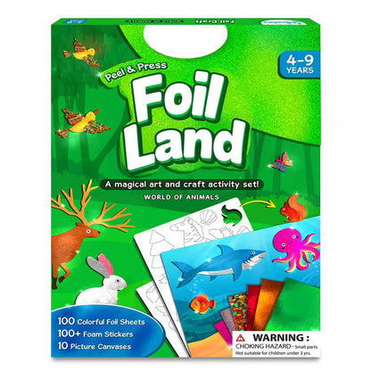 🏆Flash Sale⚡ 50K+ SOLD!💥Foil Art & Craft Activity 🤲💓No Mess Art Kit