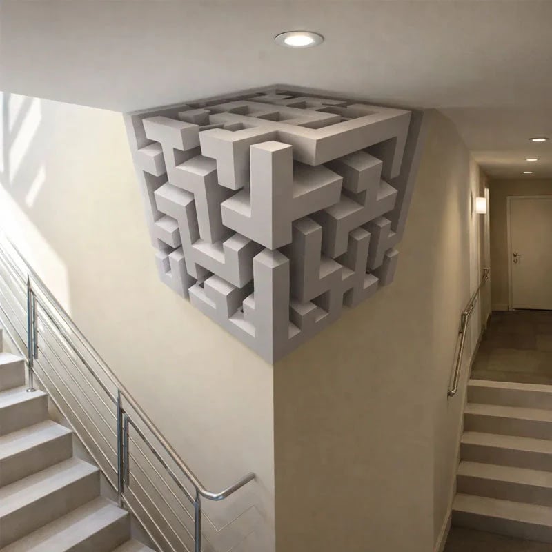 🔥LAST DAY 49% OFF🔥3D Optical Illusion Corner Wall Decal