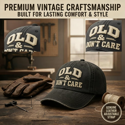 🧢2026 New Year Hot Sale 49% OFF 🔥Vintage DistressedOLD & DON'T CARECap