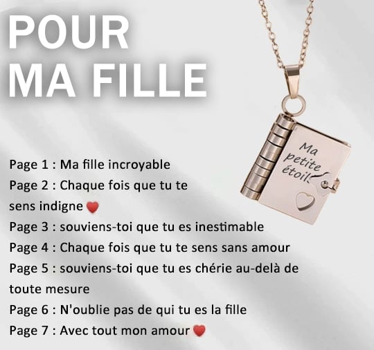 🎁💗My little star book necklace for daughter & son. birthday gift. graduation jewelry of love