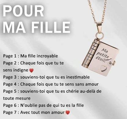 🎁💗My little star book necklace for daughter & son. birthday gift. graduation jewelry of love
