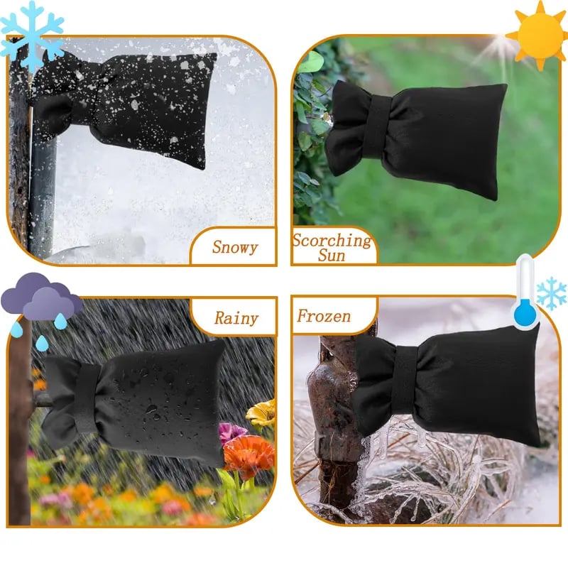 49% OFF This Week Promotions🎉🎉2 Packs Outdoor Faucet Covers for Winter Freeze Protection(8.5x5.5 Inch)