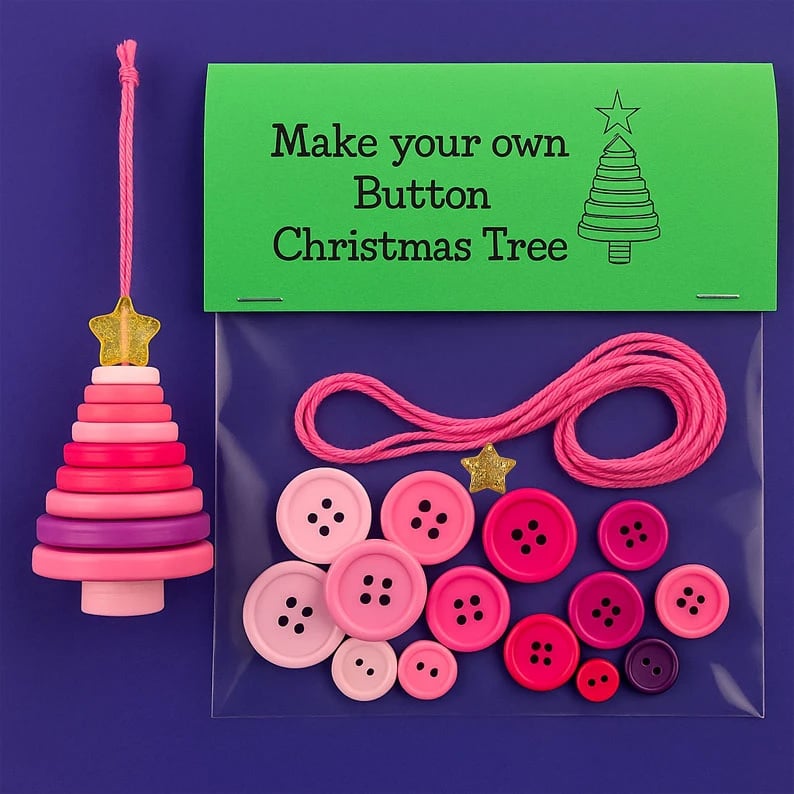 ☃️DIY Button Snowman Ornament Kit