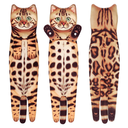 🎁 Early Christmas Sale — 🎅 Funny Cat Hand Towels