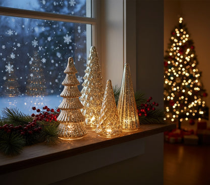 BFF Collection Set of 5 Illuminated Trees