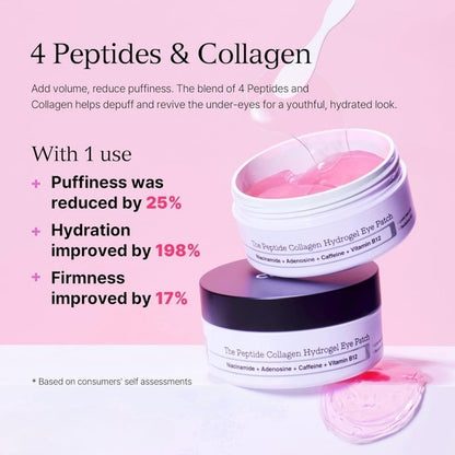 ✨  Peptide Hydrogel Eye Patch | 60 Pairs · K-Beauty Eye Revival Essential