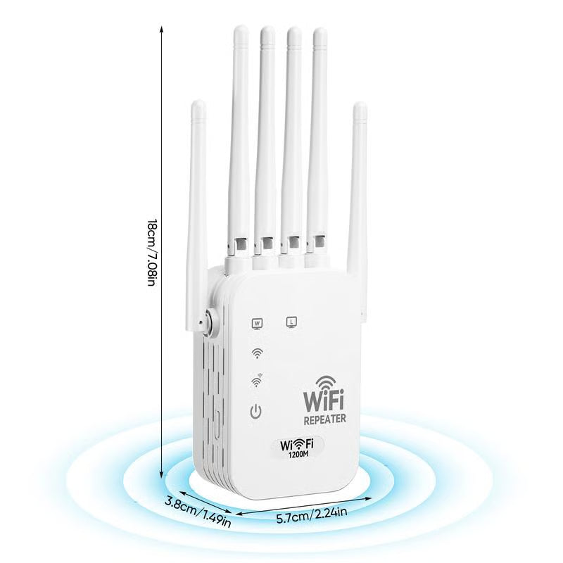 🔥LAST DAY 49% OFF- 📶WiFi Extender 6-Antenna Strong Signal