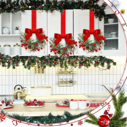 🎄Mini Christmas Wreaths✨Maximum Holiday Magic. Instant Festive Charm & Versatile Decor! 🎀