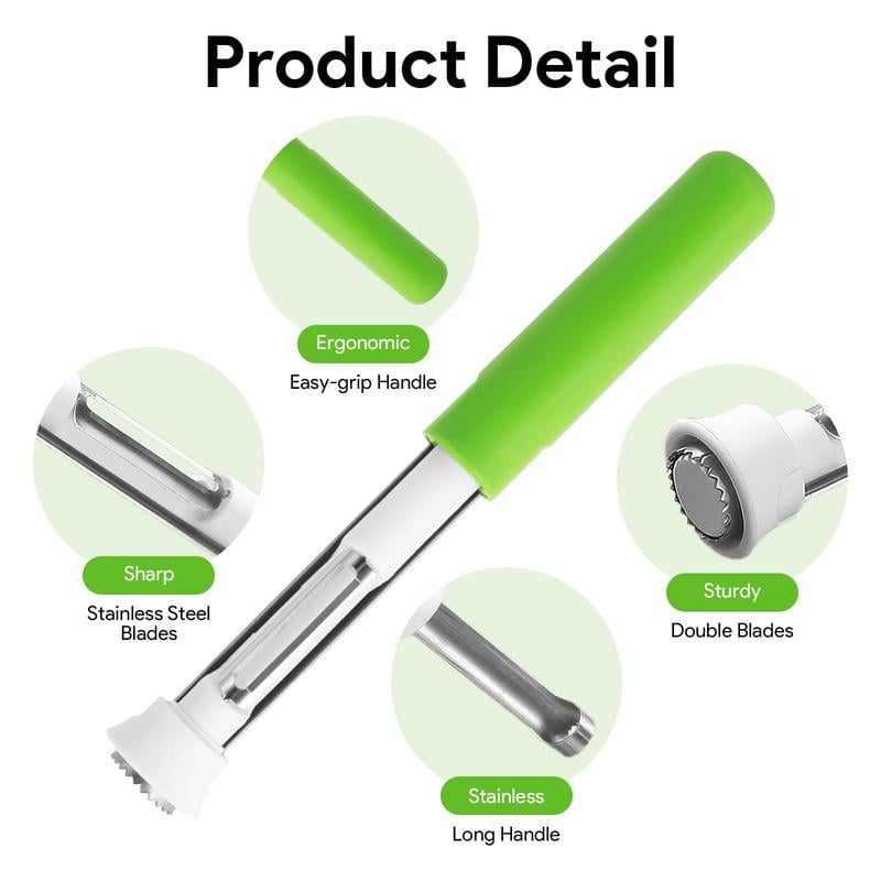 2-in-1 Apple Corer & Peeler 🍎🔪  Stainless Steel Fruit Tool  . Must-Have Kitchen Gadget ✨