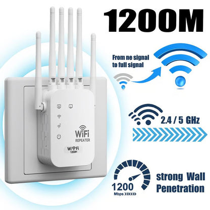 🔥LAST DAY 49% OFF- 📶WiFi Extender 6-Antenna Strong Signal