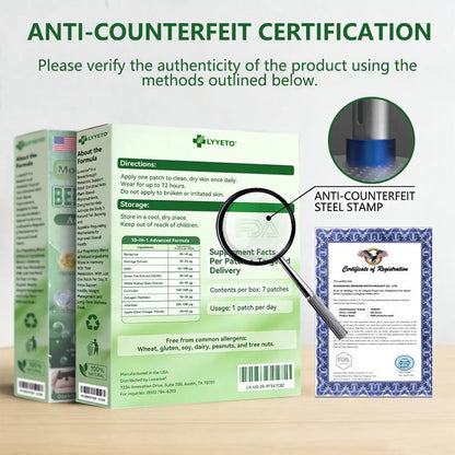 FDA Registered & GMP Certified  | 🧑‍⚕️🩺 lyyeto® Moringa & Berberine 10-IN-1 Advanced NanoMicroneedle Patch |  Backed by Scientific Evidence |10-in-1 Formula | Results in 5 Days🚀