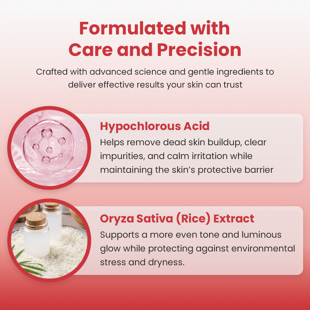 Luhaka® Hypochlorous Acid Rice Peel Shot Duo
